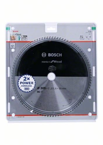 BOSCH Zaagblad voor accuzagen; Standaard voor hout 305x30x2,2/1,6x96T 2608837744