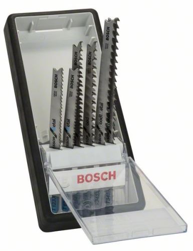 BOSCH 6-delige set zaagbladen Robust Line Progressor, met schacht TT 123 X (2x); T 234 X (2x); T345XF (2x) 2607010531