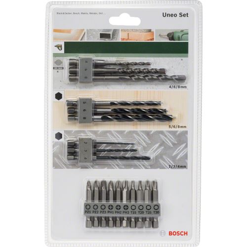 BOSCH Uneo gemengde set (19-delig) 2609256989