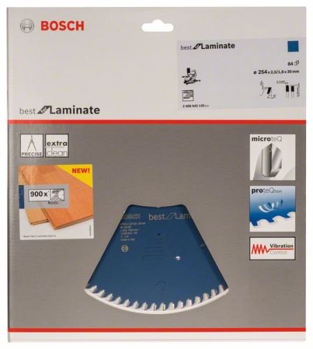 BOSCH Cirkelzaagblad Best for Laminaat 254 x 30 x 2,5 mm, 84 2608642135