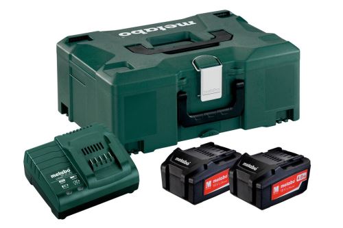 METABO Basisset (lader + accu's) 18V / 2 x 4,0 Ah, ASC 30 - 36 V + koffer 685064000