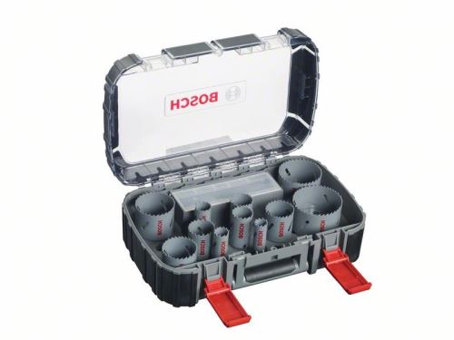 BOSCH 17-delige set universele gatenponsen HSS BIM 20; 22; 25; 32; 35; 40; 44; 51; 60; 68; 76 mm 2608580888