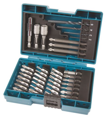 MAKITA bit- en boorset 36-dlg in kunststof koffer B-54106