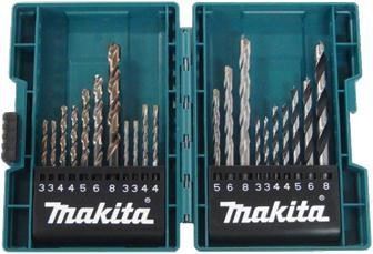 MAKITA borenset voor metaal/hout/metselwerk 3-8 mm (1 stuk), 21-delig B-44884