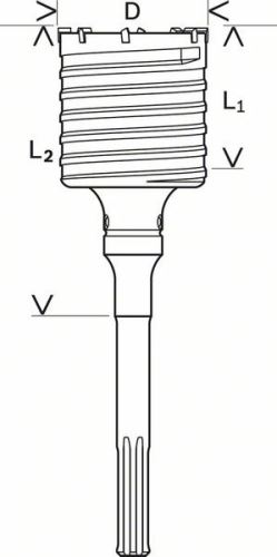 BOSCH Holboor SDS-max-9 100 x 80 x 300 mm F00Y145200