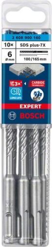 BOSCH EXPERT boor SDS plus-7X, 6x100x165 10 stuks 2608900160