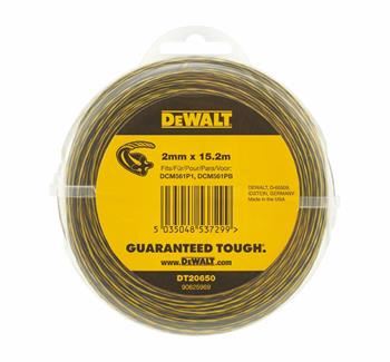 DeWALT String voor grasmaaiers, 15,2 mx 2 mm DT20650