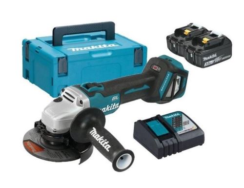 Makita Aku haakse slijper met regeling 125mm Li-ion LXT 18V/3,0Ah, Makpac DGA511RFJ