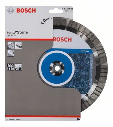 BOSCH Diamantdoorslijpschijf Best for Stone 230 x 22,23 x 2,4 x 15 mm 2608602645