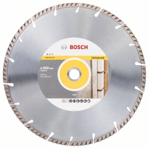 BOSCH Diamantdoorslijpschijf Standaard voor Universeel 350 × 25,4 350x25,4x3,3x10mm 2608615071