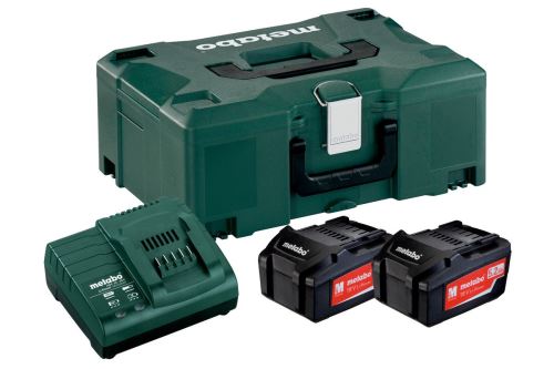 METABO Basisset (lader + accu's) 18V / 2 x 5,2 Ah, ASC 30 - 36 V + koffer 685065000