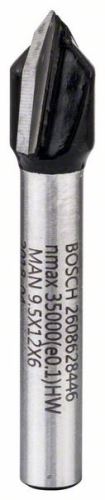 BOSCH V-groeffrees; stuurpen 6 mm 2608628446