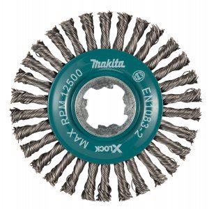 MAKITA staaldraadschijf borstel-golfdraad diameter 0,5 mm X-LOCK 115 mm D-73411