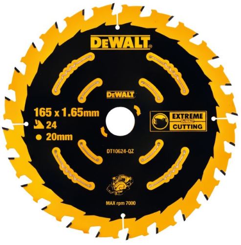 DeWALT Zaagblad voor AKU-zagen voor het zagen van aluminium, ATB +20°, 165 x 20 mm, 40 tanden DT10640