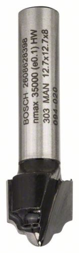 BOSCH Profielfrees H 8 mm, R1 2,4 mm, D 12,7 mm, L 12,4 mm, G 46 mm 2608628398