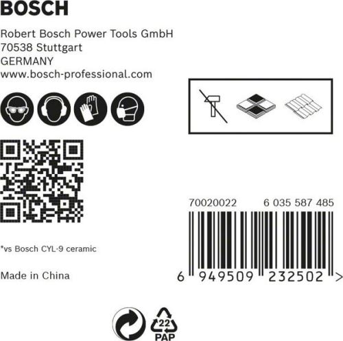 BOSCH EXPERT HEX-9 HardCeramic 5 mm pak 5 stuks 2608900598