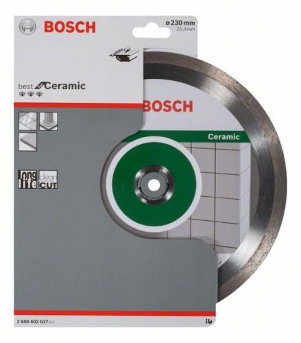 BOSCH Diamantdoorslijpschijf Best for Ceramic 230 x 25,40 x 2,4 x 10 mm 2608602637