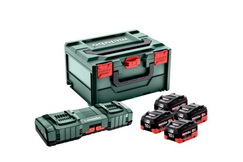 METABO Basisset (lader + accu's) 18V / 4x LiHD 10 Ah + ASC 145 DUO + koffer 685143000